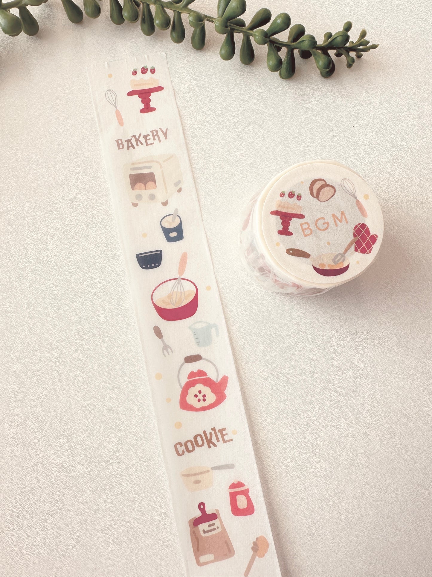 BGM washi tape - Bakery theme