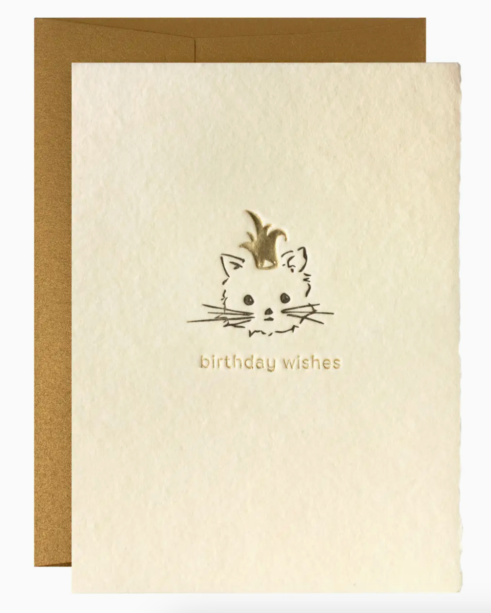 Birthday Wishes Adorable Animals Letterpress Card
