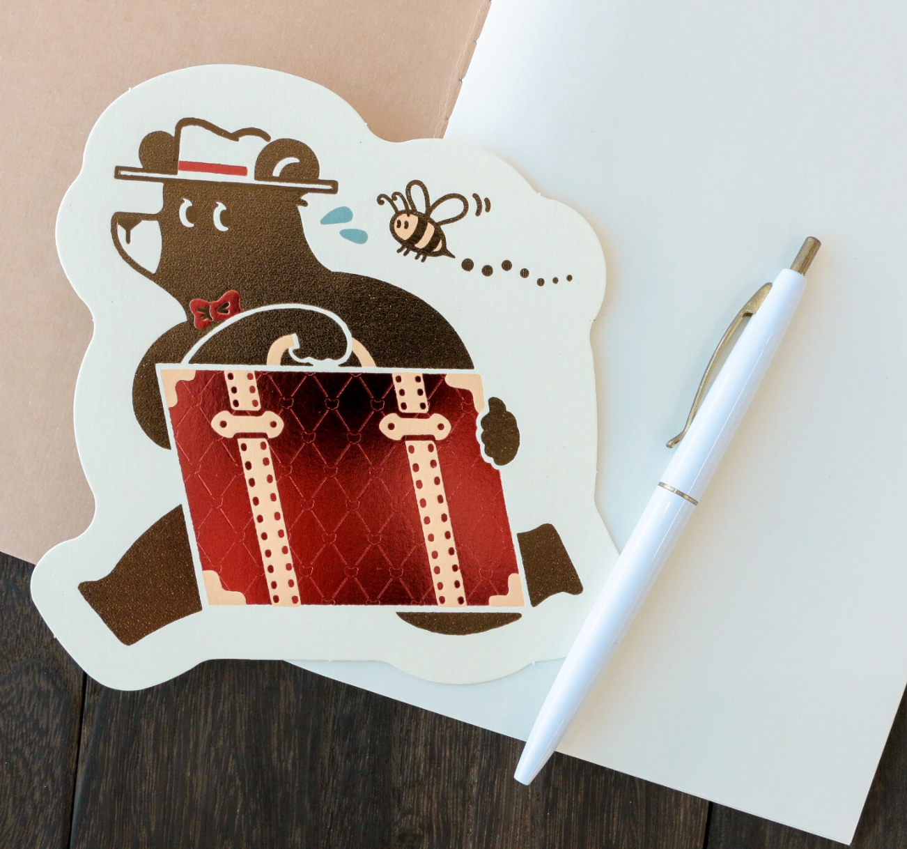 Postcard Die-cut Retro - TRUNK TOURS
