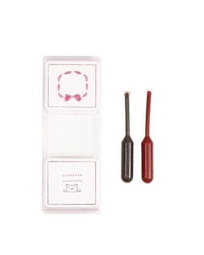 Kutsuwa Hancoco Slide Layer Stamp - Cat Ribbon