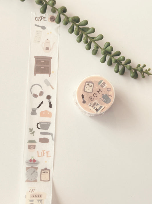 BGM Washi Tape - Coffee theme