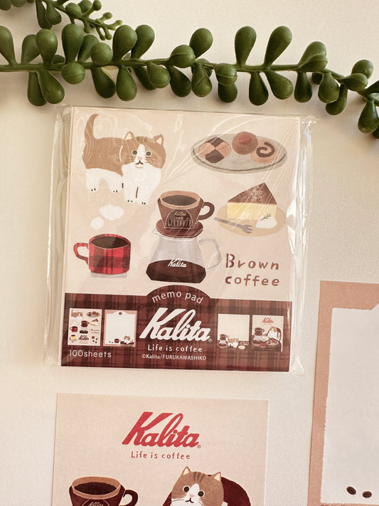 FURUKAWASHIKO Memo Pad  - Brown Coffee