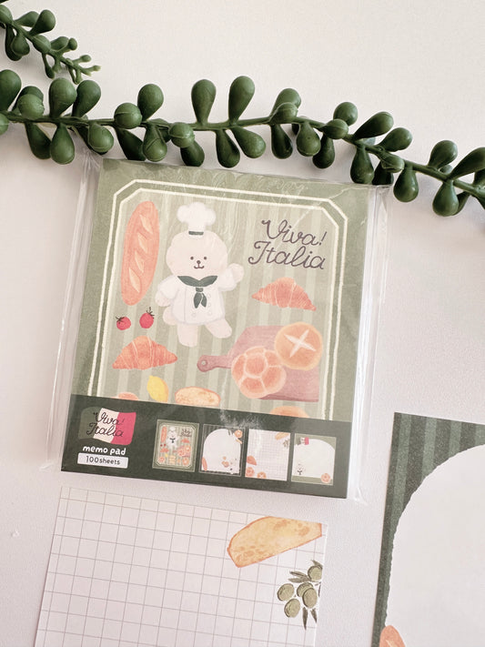 FURUKAWASHIKO Memo Pad  - Bread Doggie