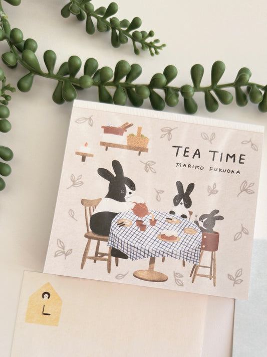 Mariko Fukuoka desk notepad - TEA TIME