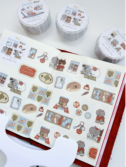 Kuboandlucy X Idiot Sandwich My Journal Sips V.2 (Polaroid) Washi Tape