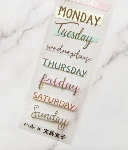 Weekly PET tape