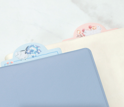 Sous les Fleurs Sticky Note - Blue :Nemophila & Striped Enaga