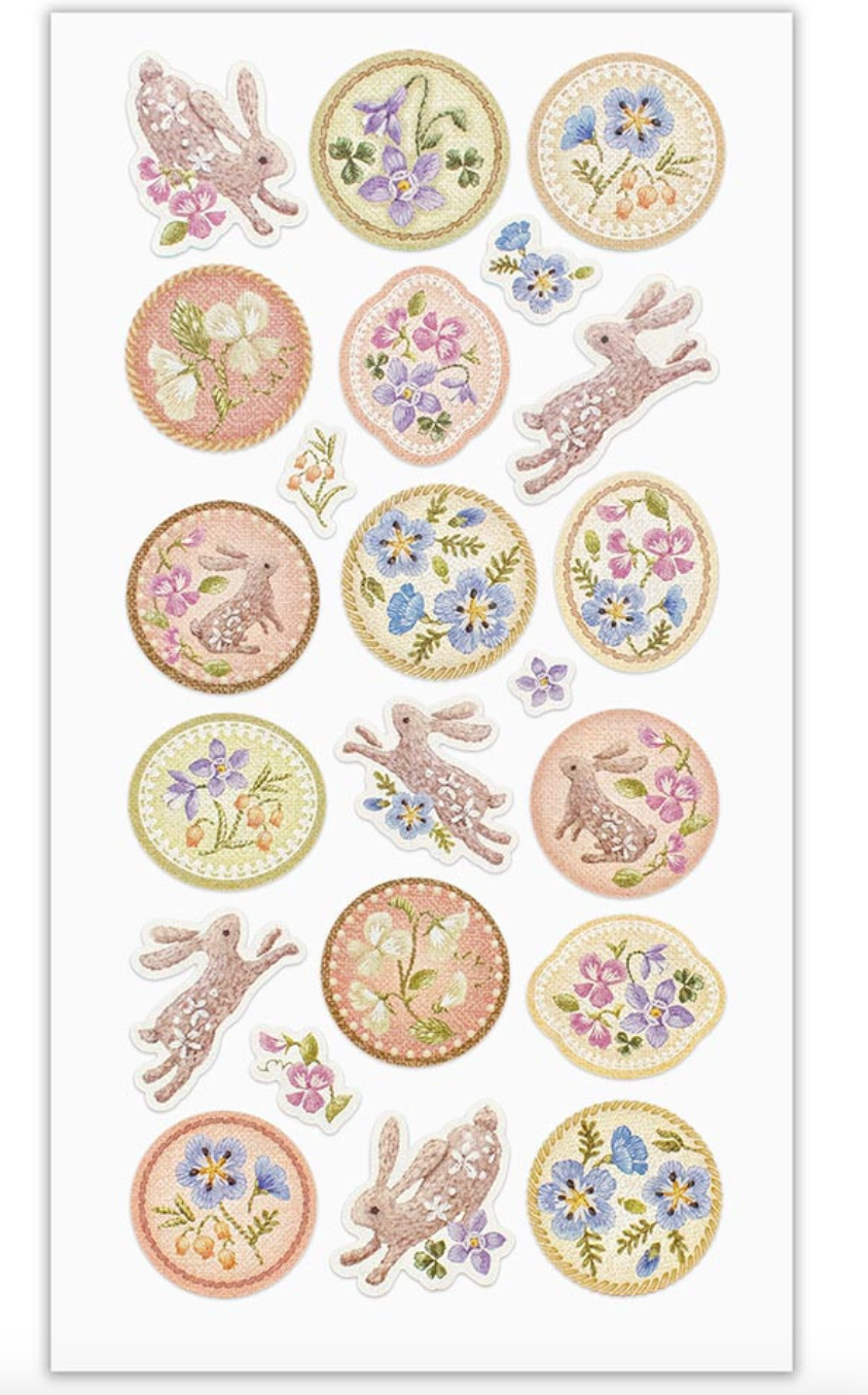 Fleurs et chance - Sticker Sheet - Odamaki*Thunder Sonia*Sweet Pea*Nemophila