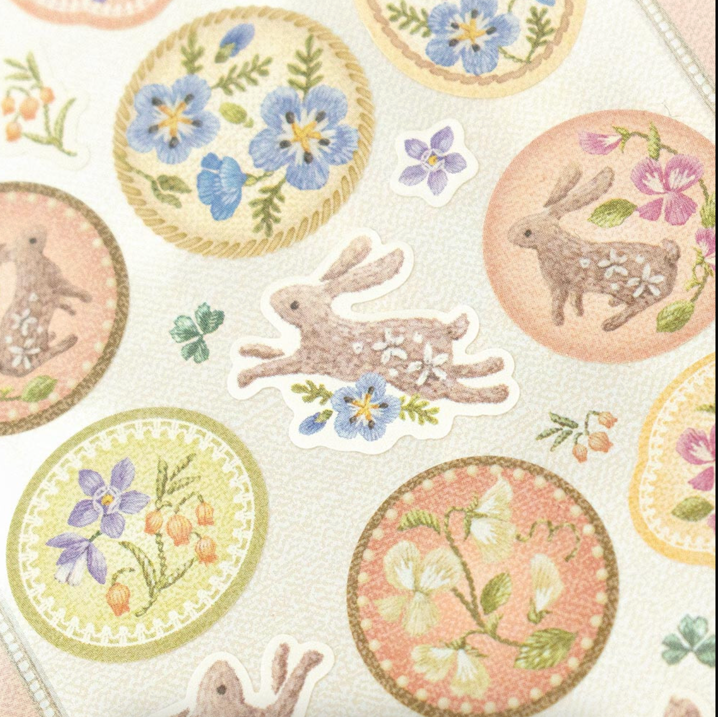 Fleurs et chance - Sticker Sheet - Odamaki*Thunder Sonia*Sweet Pea*Nemophila