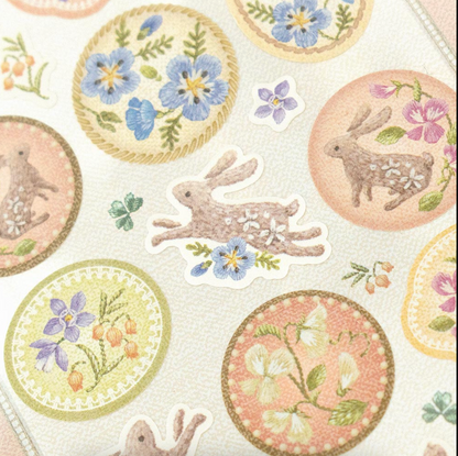 Fleurs et chance - Sticker Sheet - Odamaki*Thunder Sonia*Sweet Pea*Nemophila