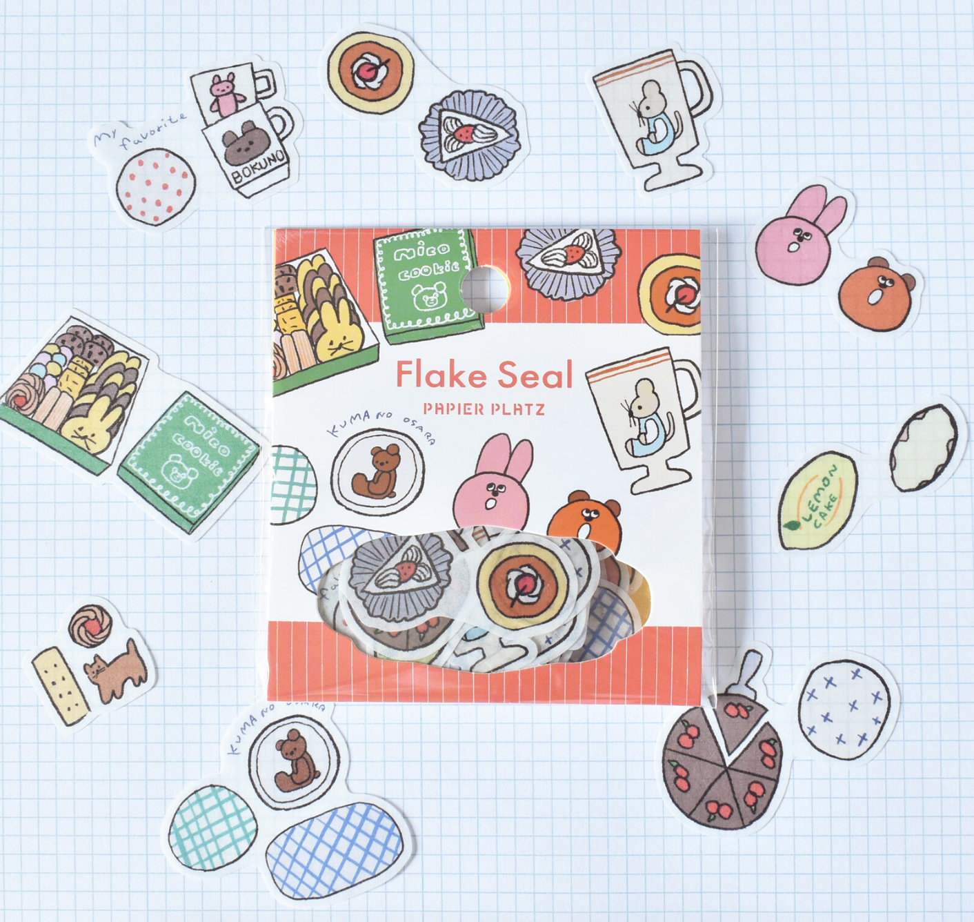 Flake Seal Sticker Flakes - Candy and Tableware
