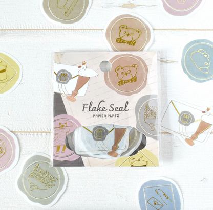 Flake Seal Sticker Flakes - Foil Glittering Sealing Stamp