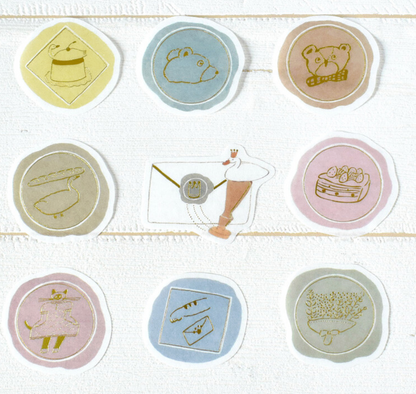 Flake Seal Sticker Flakes - Foil Glittering Sealing Stamp