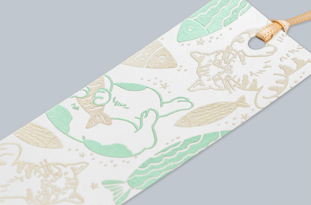 Bookmark Art Cat Fish - ROKKAKU