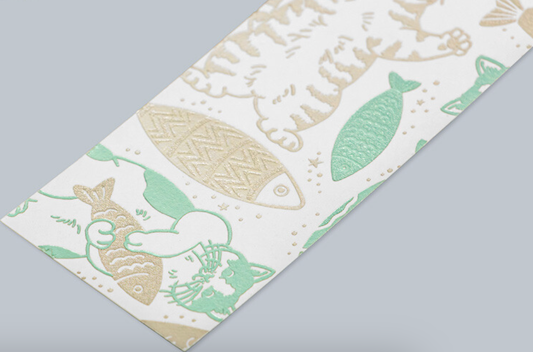 Bookmark Art Cat Fish - ROKKAKU