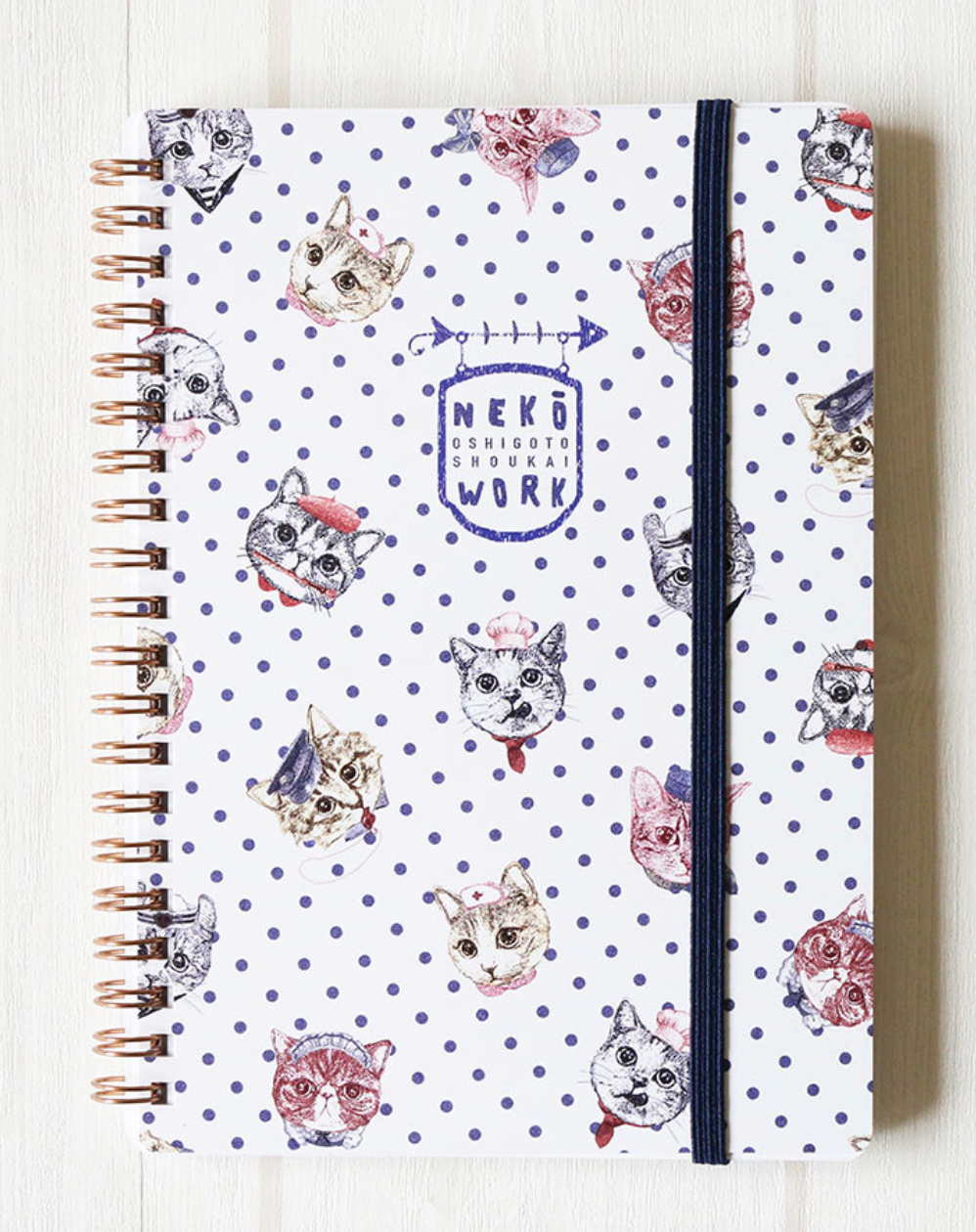 Notebook B6 size Cat Neko + Memo Pad