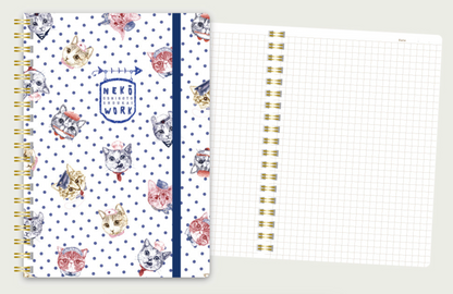 Notebook B6 size Cat Neko + Memo Pad