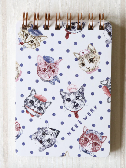 Notebook B6 size Cat Neko + Memo Pad
