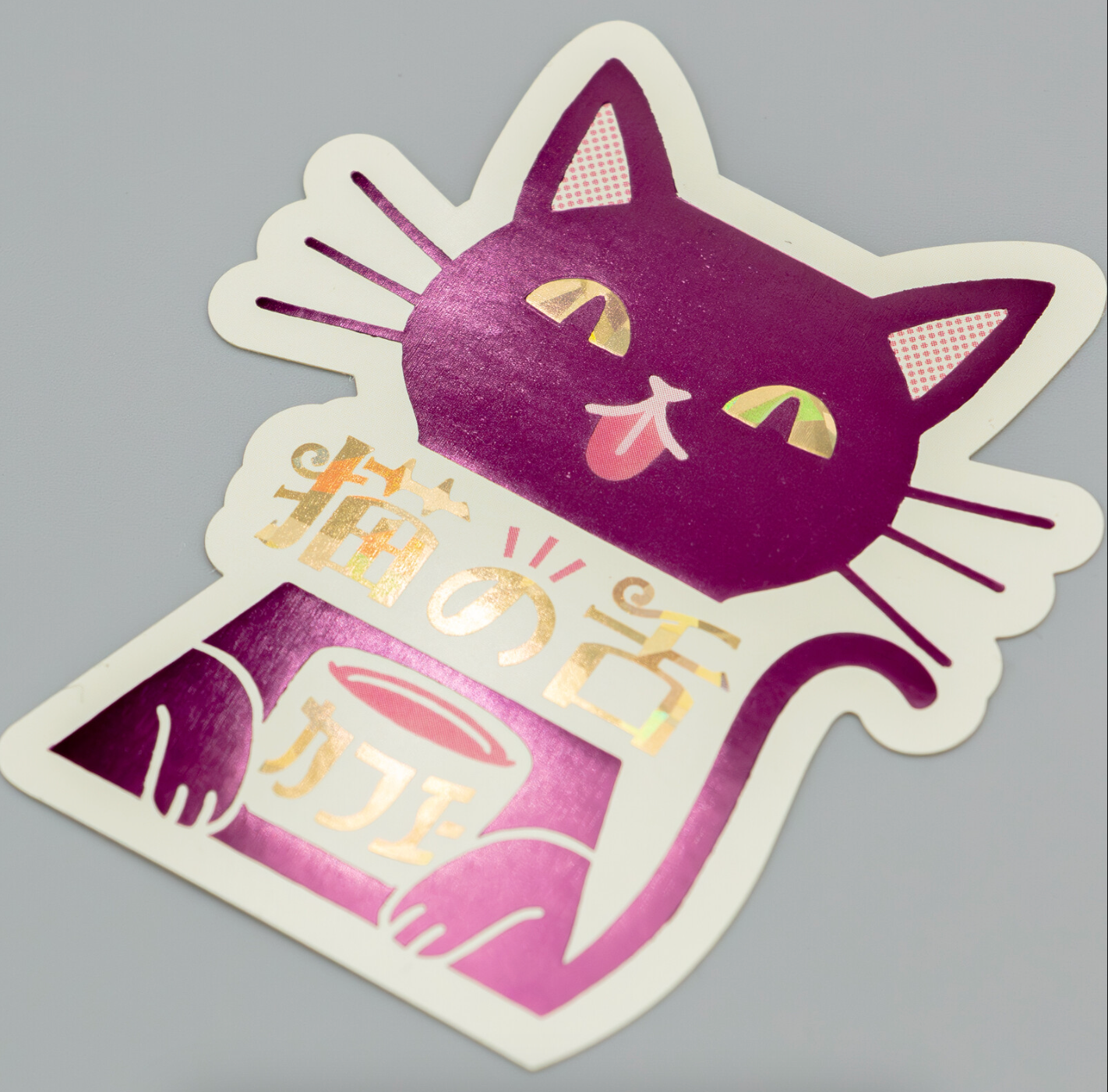 Stickers Retro ROKKAKU Cat's Tongue Cafe