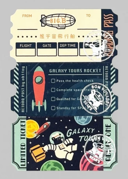 Obiwan Ticket-Style Memo GALAXY TOURS 3-Pack