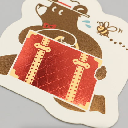Postcard Die-cut Retro - TRUNK TOURS