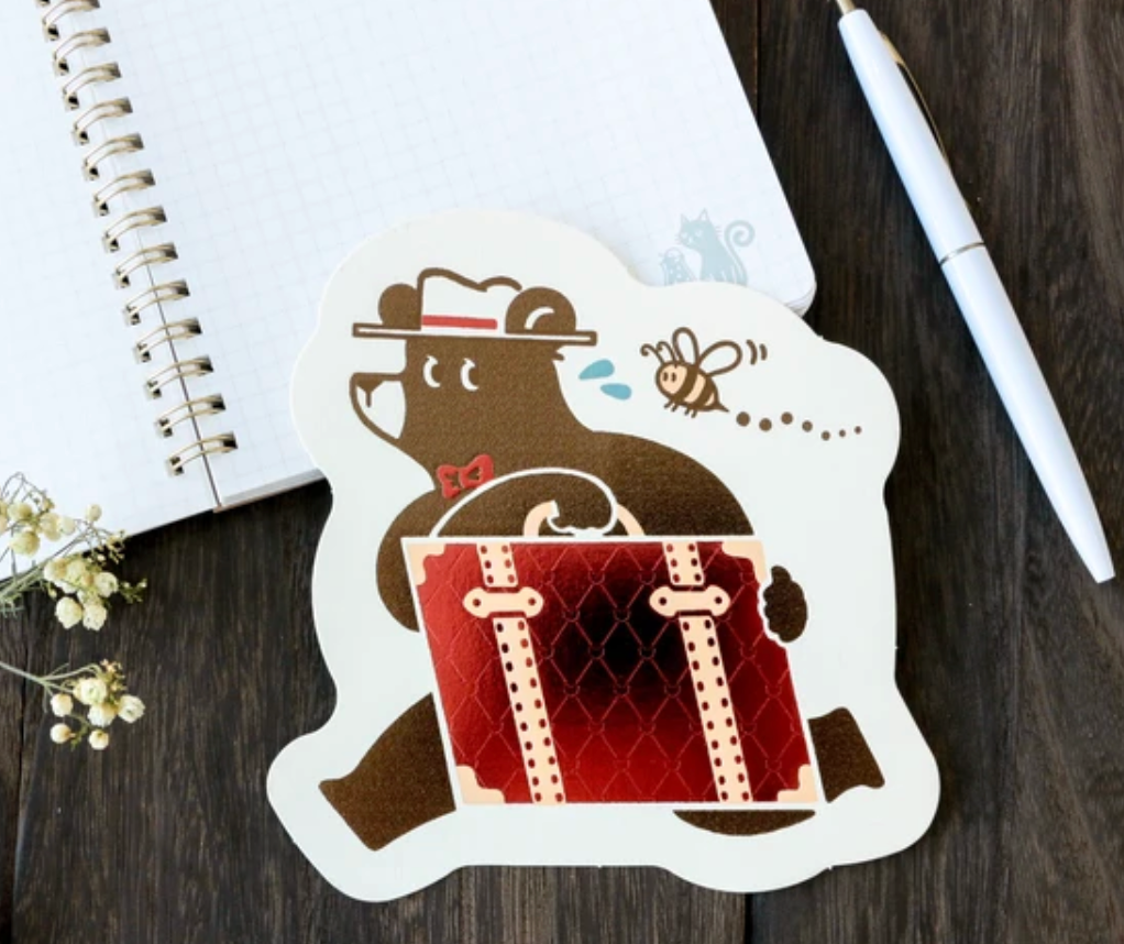 Postcard Die-cut Retro - TRUNK TOURS