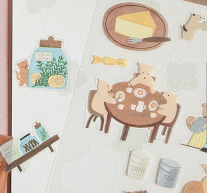 Cozyca Sticker Sheet - Tea Time