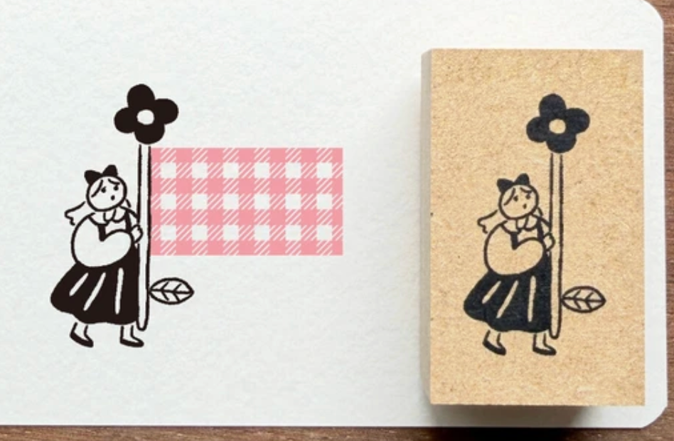 Marche Stamp Flag - Flower Girl