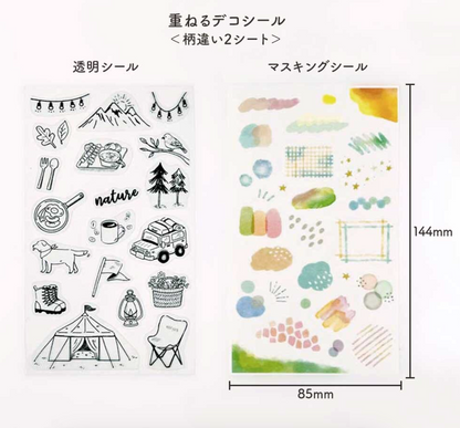 Outdoor Deco Sticker - Let's go Camping